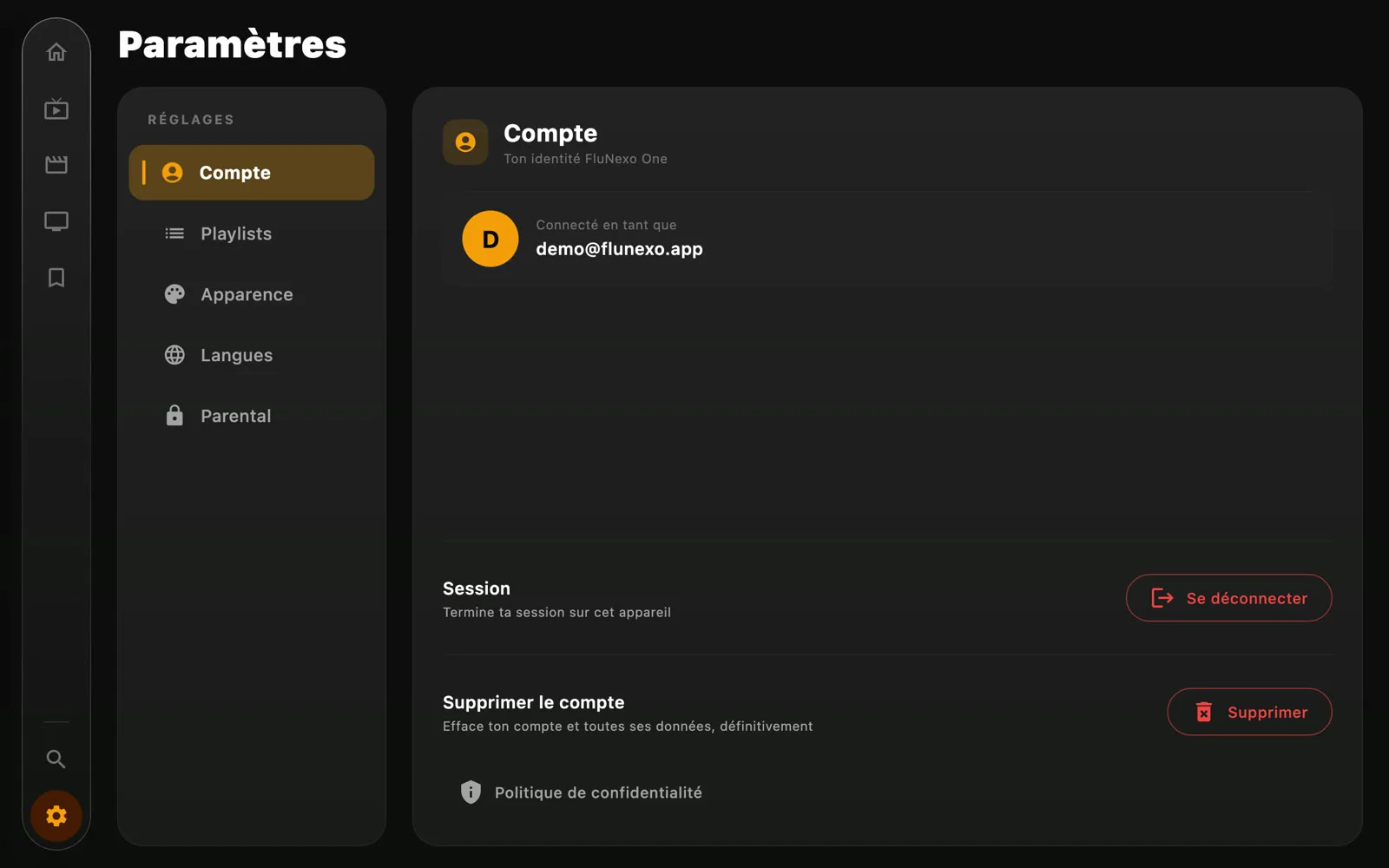 Votre compte – Flunexo
